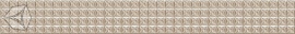 Бордюр для настенной плитки AZORI Pandora Latte Geometry 585741002 7,5*63 см