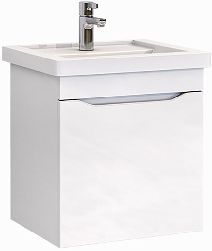 Тумба подвесная Vigo Grani 50 с умывальником Como 50