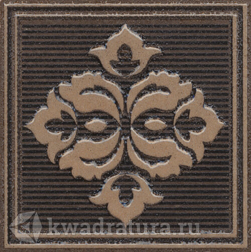 Декор для напольной плитки Kerama Marazzi Версаль коричневый 7*7 см AD\B400\SG9297