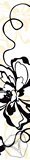 Бордюр для настенной плитки Нефрит-Керамика Монро черный 40*7,5 см