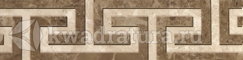 Бордюр для настенной плитки Gracia Ceramica Saloni brown 01 30*7,5 см 10212001736