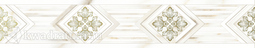 Бордюр для настенной плитки Global Tile Calacatta Gold 10200000102 7,5*40 см