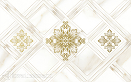 Декор для настенной плитки Global Tile Calacatta Gold белый 10300000203 25*40 см