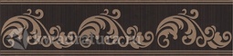 Бордюр для настенной плитки Kerama Marazzi Версаль коричневый 7,2*30 см
