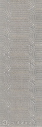 Декор для настенной плитки Kerama Marazzi Безана серый обрезной OPB20112137R 25*75 см