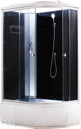 Душевая кабина AquaCubic 3106D L grey black 120*80 см