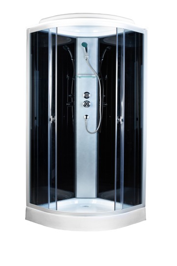 Душевая кабина AQUAPULSE 4023D grey black 100*100 см