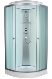 Душевая кабина AQUAPULSE 4023D fabric white 100*100 см