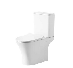Унитаз напольный Grossman Classic GR-4465SQ безободковый,белый с тонкой крышкой,микролифт,смыв торнадо