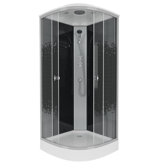 Душевая кабина Niagara Eco NG-4501-14 BLACK 90х90х215 см