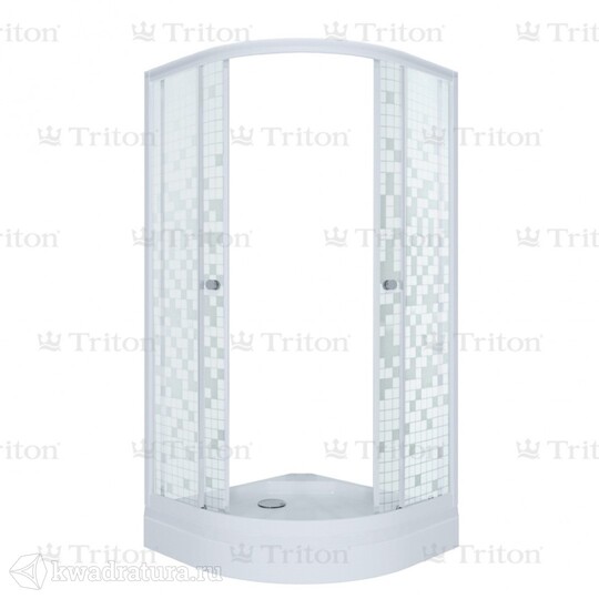 Душевое ограждение Triton Стандарт Мозаика А 100*100 (с поддоном) Щ0000025927
