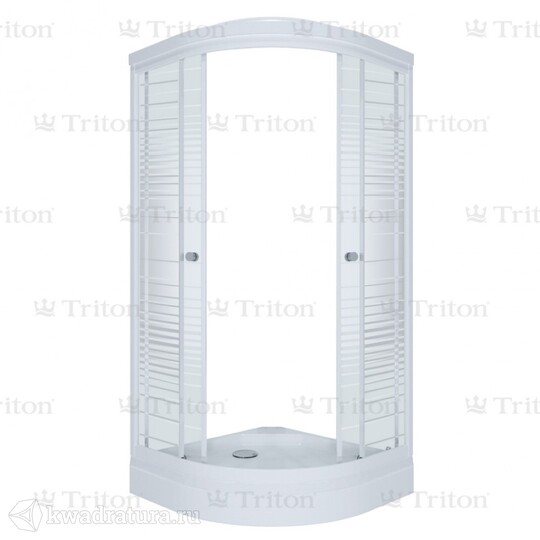 Душевое ограждение Triton Стандарт Полосы А 100*100 (с поддоном) Щ0000025929