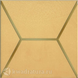 Декор для настенной плитки Kerama Marazzi Витраж жёлтый OPB18117064 15*15 см