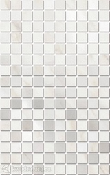 Декор для настенной плитки Kerama Marazzi Багет Гран Пале белый мозаичный 25*40 см MM6359