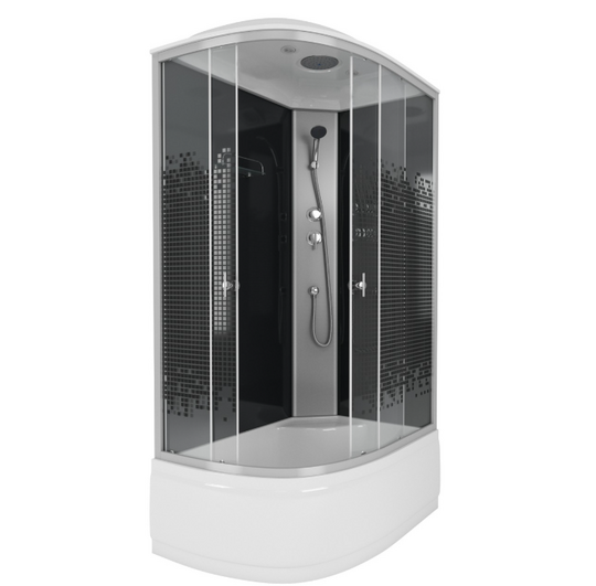Душевая кабина Niagara Eco NG-7510-14R BLACK 120х80х215 см