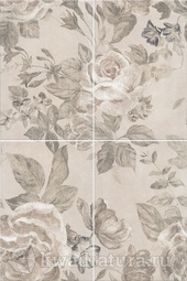 Панно для настенной плитки Kerama Marazzi Александрия светлый 8271.4x.3F 40*60 см