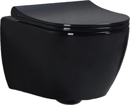 Унитаз подвесной BeWash Bogen с сиденьем микролифт, черный матовый, 88303270