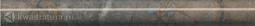Бордюр для настенной плитки Kerama Marazzi Театро коричневый обрезной SPB007R 2,5*25 см