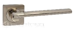 Дверная ручка Puerto AL 522-02 SN/NP никель матовый/никель белый