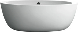 Акриловая ванна BelBagno BB67-1700 170x90 см, отдельностоящая, овальная, с каркасом, со сливом-переливом