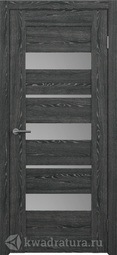 Межкомнатная дверь ALBERO Бостон черное дерево, стекло мателюкс