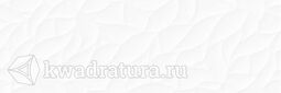 Настенная плитка Cersanit Glory рельеф белый 25*75 см