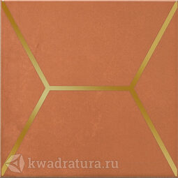 Декор для настенной плитки Kerama Marazzi Витраж оранжевый OPD18117066 15*15 см