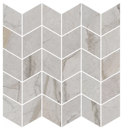 Декор Kerama Marazzi Ифран мозаичный серый светлый глянцевый 30*31.2 см KMD2MSM007BR