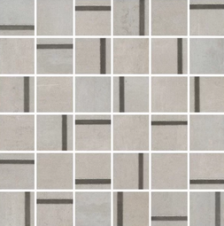 Декор Kerama Marazzi Гварди 1 мозаичный серый светлый матовый 30*30 см из 36 частей 4.8*4.8 см MM13130