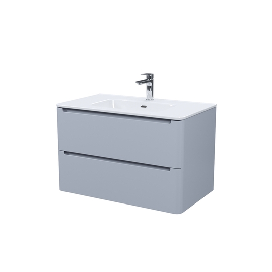 Тумба подвесная Iddis Edifice 80 см светло-серая с умывальником EDI80L0i95K