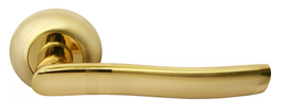 Дверная ручка Rucetti RAP 3 SG/GP матовое золото/золото