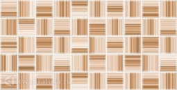 Декор для настенной плитки Нефрит-Керамика Меланж бежевая мозаика  50*25 см
