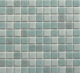 Мозаика NSmosaic MIX25 светло-серый с перламутровыми чипам 32,7*32,7 см