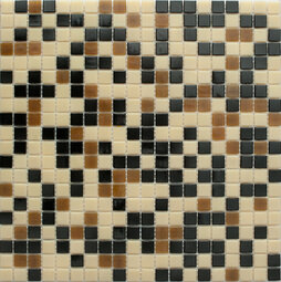 Мозаика MIX15 чёрно-коричневый (сетка) 32,7*32,7 см