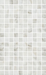 Декор для настенной плитки Kerama Marazzi Кантата MM6432 мозаичный, белый, глянцевый 25*40