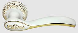 Дверная ручка Morelli CATHERINE MH-36-CLP W/PG белый/золото