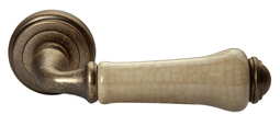 Дверная ручка Morelli UMBERTO MH-41-CLASSIC OMB/CH старая мат.бронза/шампань