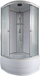 Душевая кабина AQUAPULSE 4102 E fabric white marble 90*90 см