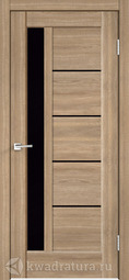 Межкомнатная дверь Velldoris (Веллдорис) PREMIER 3 Дуб Европейский, стекло черный лакобель