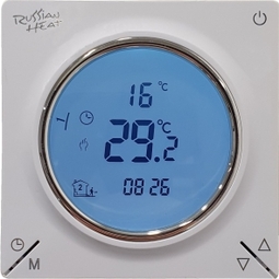 Терморегулятор Russian Heat AC829H, белый с двумя датчиками: температуры воздуха и пола