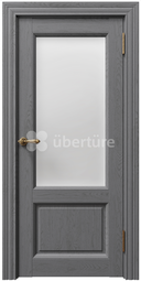 Дверь межкомнатная Uberture Сорренто ПДО 80010 Софт антрацит - стекло сатин
