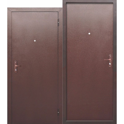 Дверь входная металлическая Прораб 4,5 см Антик медь / Антик медь