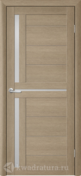 Межкомнатная дверь ALBERO Т-5 лиственница латте, стекло мателюкс