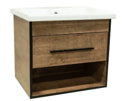 Тумба подвесная ViMark GEO Brauni 60 с умывальником MODUO 60