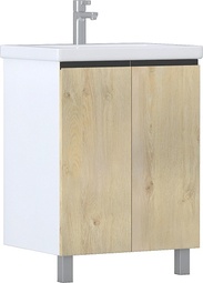 Тумба напольная Vigo Yuma 60 дуб давос с умывальником Como 60