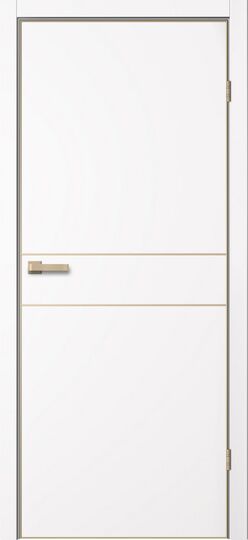 Межкомнатная дверь Сибирь Профиль Trinity TR-03 GVI Арктик молдинг шампань