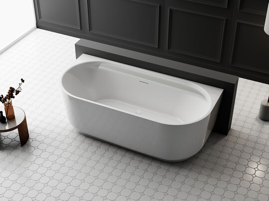 Акриловая ванна Vincea VBT-621B, 170*80 см, цвет белый, слив-перелив в комплекте