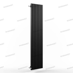 Трубчатый вертикальный радиатор WARMMET Cube V 8 секций, высота 750,ширина 390 черный