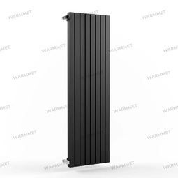 Трубчатый вертикальный радиатор WARMMET Power 60 V 8 секций, высота 750, ширина 620 черный