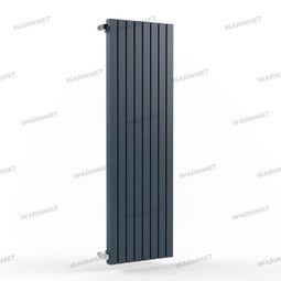 Трубчатый вертикальный радиатор WARMMET Power 60 V 8 секций, высота 750, ширина 620 синий